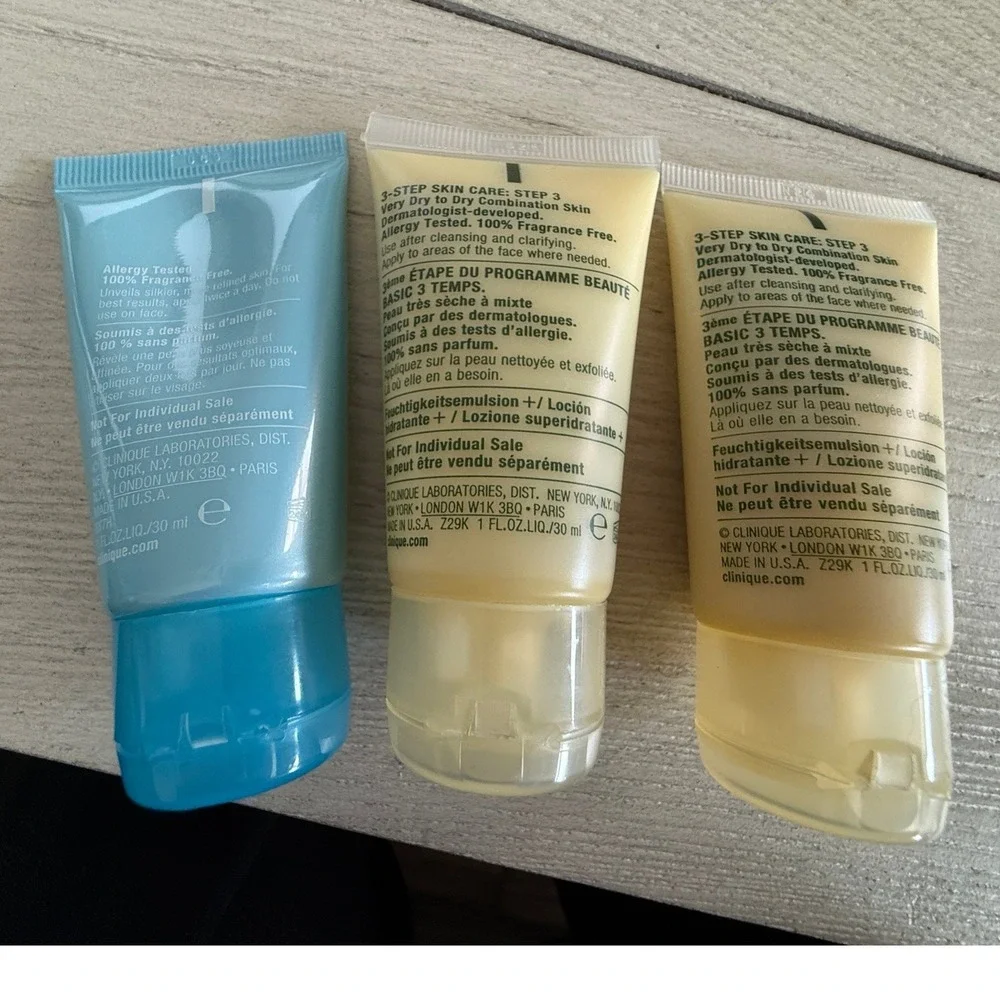 Clinique 3pc Set Dramatically Different Moisturizing Lotion Turnaround Body 1oz‎